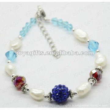 2014 nouveau Pearl Anklet Fashion 2012 Joya Shamballa Ball Anklet